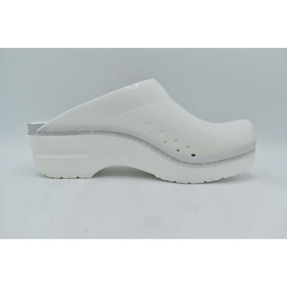Dansko Womens Size US 7.5-8 EU 38 Sonja Translucent White Slip On Clogs Shoes - Picture 5 of 12